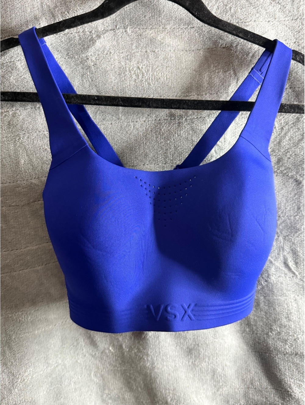 Victoria’s Secret VSX Max High Support Sports Bra 38B Royal Blue NWOT